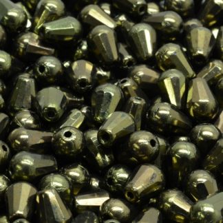 Firepolished Drop Beads 8x6mm (151-15101-08x06-23980-14495)