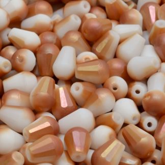 Firepolished Drop Beads 8x6mm (151-15101-08x06-03000-84100-29121)