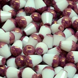 Firepolished Drop Beads 8x6mm (151-95101-08x06-03000-14415)