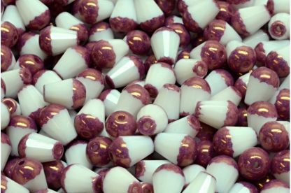 Firepolished Drop Beads 8x6mm (151-95101-08x06-03000-14415)