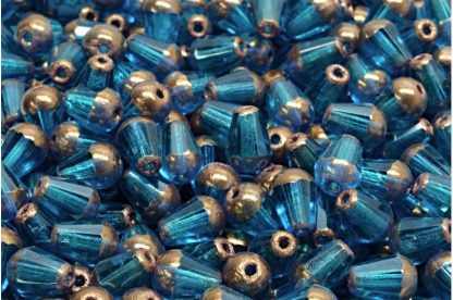 Firepolished Drop Beads 8x6mm (151-95101-08x06-60140-14415)