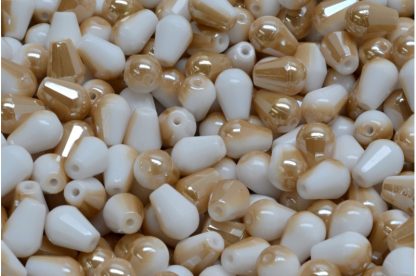 Firepolished Drop Beads 8x6mm (151-15101-08x06-03000-23501)