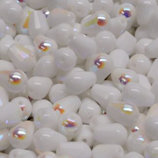 Firepolished Drop Beads 8x6mm (151-15101-08x06-03000-28701)