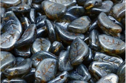Wavy Leaf Beads 9x14mm (111-30078-09x14-00030-84100-65325)