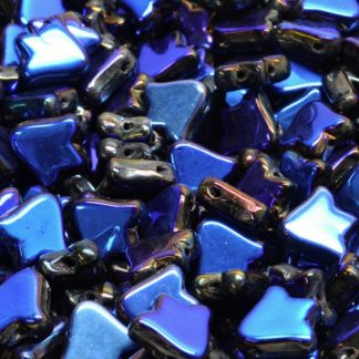 2 Holes Flat Tulip Bell Beads 9x9mm (111-95010-09x09-23980-22203)