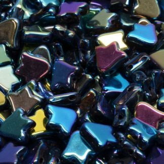 2 Holes Flat Tulip Bell Beads 9x9mm (111-95010-09x09-23980-28703)