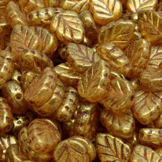 Mint Leaf Beads 10x8mm (111-30442-10x08-00030-65322)