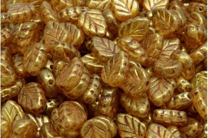 Mint Leaf Beads 10x8mm (111-30442-10x08-00030-65322)