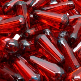 Firepolished Drop Beads 20x9mm (151-95101-20x09-90070-86800)