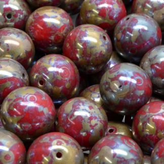 Round Druck Beads 12mm (111-19001-12x12-93200-43400)