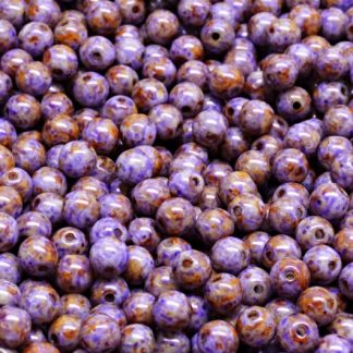 Round Druck Beads 4mm (111-19001-04x04-02010-65328)