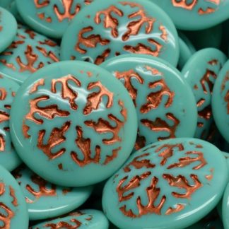 Snowflake Cabochon 21x21mm (111-95014-21x21-63130-54319)