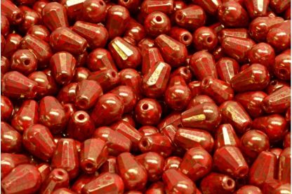 Firepolished Drop Beads 8x6mm (151-15101-08x06-93190-15496)