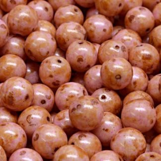 Round Druck Beads 8mm (111-19001-08x08-02010-65323)