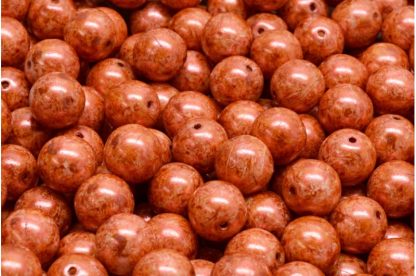Round Druck Beads 8mm (111-19001-08x08-02010-65324)