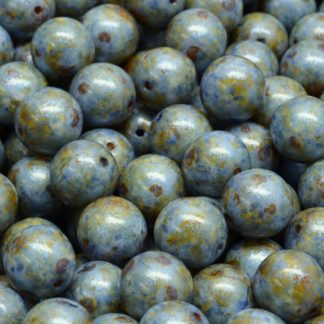 Round Druck Beads 8mm (111-19001-08x08-02010-65325)