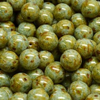 Round Druck Beads 8mm (111-19001-08x08-02010-65326)