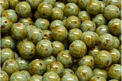 Round Druck Beads 8mm (111-19001-08x08-02010-65326)