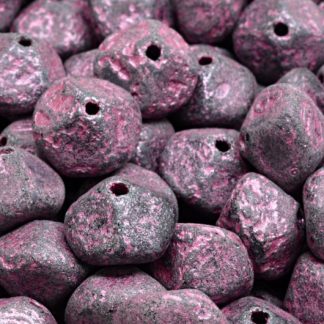 Meteorite Beads 13x13mm (111-08001-13x13-23980-ETCH-54321)