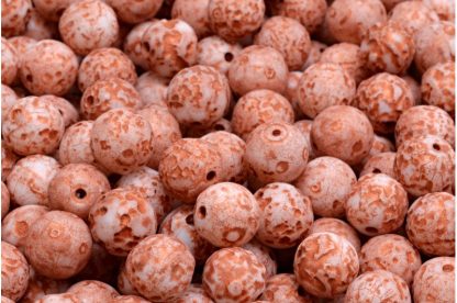 Round Druck Beads 8mm (111-19001-08x08-02010-ETCH-54319)