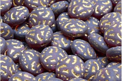 Lentil Beads with Ornaments 14mm (111-01145-14x14-70350-26443-84100)
