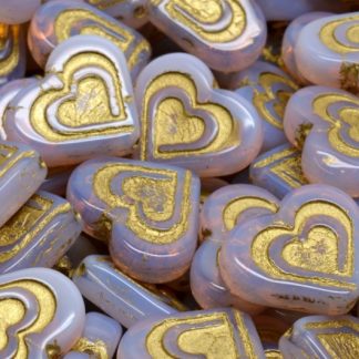 Heart In Heart Beads 14x16mm (111-99130-14x16-71010-54302)