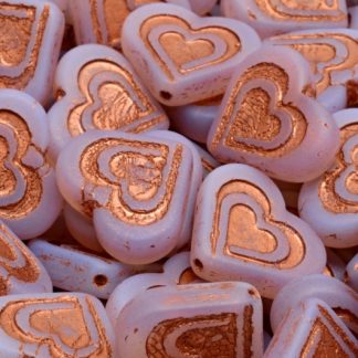 Heart In Heart Beads 14x16mm (111-99130-14x16-71010-84100-54319)