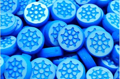 TCB Wheel Coin Beads 12x12mm (991-99132-12x12-02010-25127)