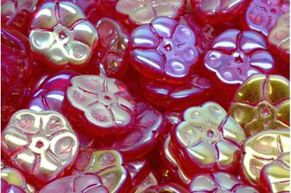 Primrose flower beads 15x15mm (111-95026-15x15-90080-28703)