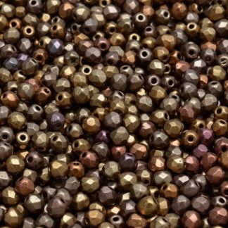 Firepolished Round Beads 3mm (151-19001-03x03-00030-01610)