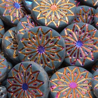 Origami Flower Beads 18x18mm (111-95064-18x18-30330-29503-84100)