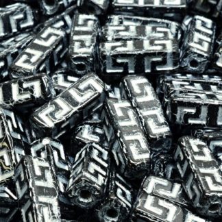 Celtic Block Beads 15x5mm Large hole (111-95012-15x05-23980-54301)