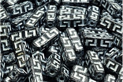 Celtic Block Beads 15x5mm Large hole (111-95012-15x05-23980-54301)