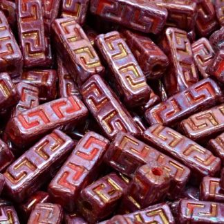 Celtic Block Beads 15x5mm Large hole (111-95012-15x05-93200-15781)
