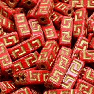 Celtic Block Beads 15x5mm Large hole (111-95012-15x05-93200-54302)