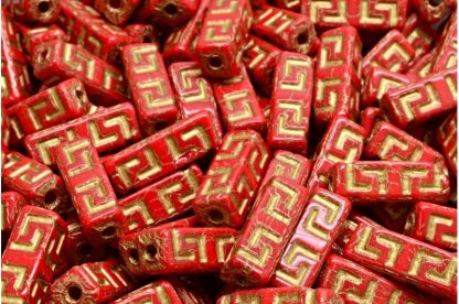 Celtic Block Beads 15x5mm Large hole (111-95012-15x05-93200-54302)