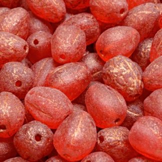 Drop Melon Beads 11x9mm (111-30283-11x09-90050-ETCH-54319)