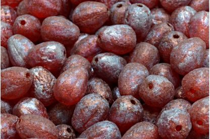 Drop Melon Beads 11x9mm (111-30283-11x09-90050-ETCH-15001)