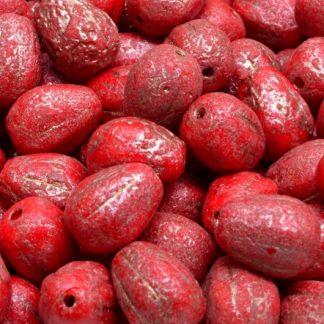 Drop Melon Beads 11x9mm (111-30283-11x09-93200-ETCH-54324)