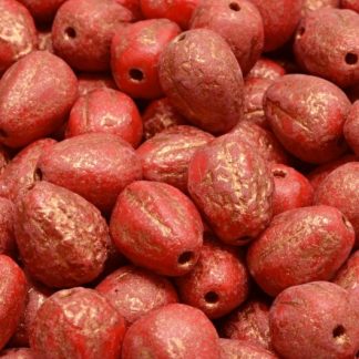 Drop Melon Beads 11x9mm (111-30283-11x09-93200-ETCH-54319)