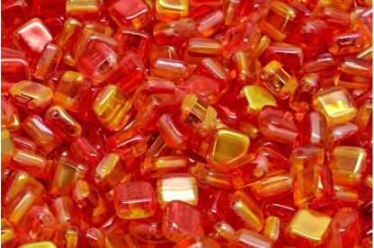 2 Holes Pressed Tile Beads 6x6mm (111-30516-06x06-00030-48101)