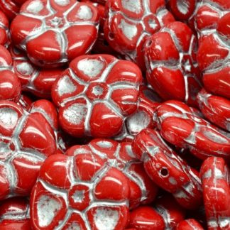 Primrose flower beads 15x15mm (111-95026-15x15-93200-54301)