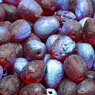 Drop Melon Beads 11x9mm (111-30283-11x09-70010-ETCH-28701)