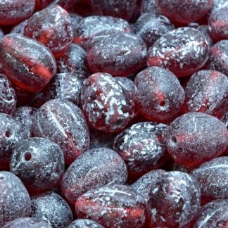 Drop Melon Beads 11x9mm (111-30283-11x09-70010-ETCH-54301)