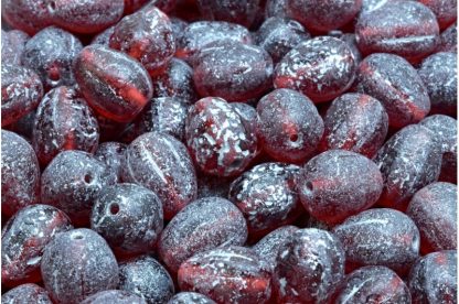 Drop Melon Beads 11x9mm (111-30283-11x09-70010-ETCH-54301)