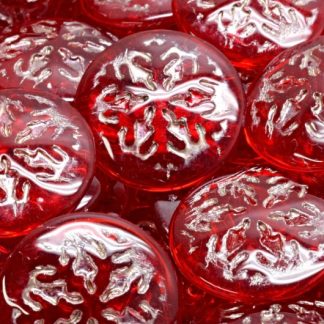 Snowflake Cabochon 21x21mm (111-95014-21x21-90080-54324)