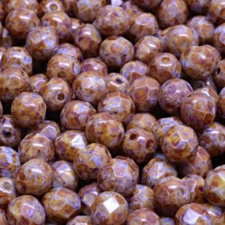 Firepolished Round Beads 6mm (151-19001-06x06-03000-65328)