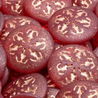 Snowflake Cabochon 21x21mm (111-95014-21x21-90080-84100-54318)