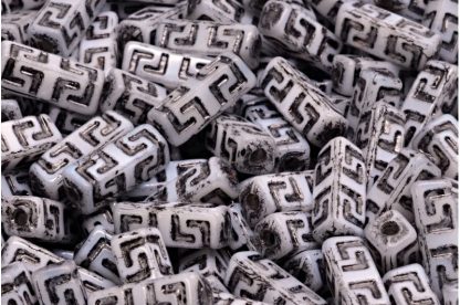 Celtic Block Beads 15x5mm Large hole (111-95012-15x05-02010-54313)