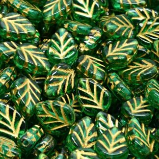 Mint Leaf Beads 10x8mm (111-30442-10x08-50720-54302)